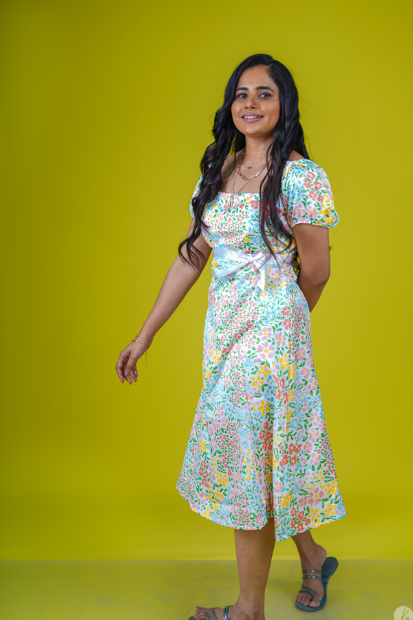 Ditsy Floral Midi Dress
