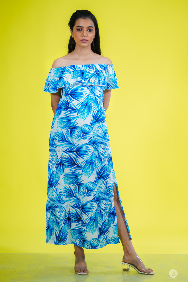Off Shoulder Midi Dress