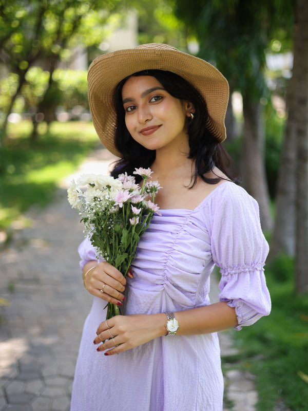 Lavender Midi Dress